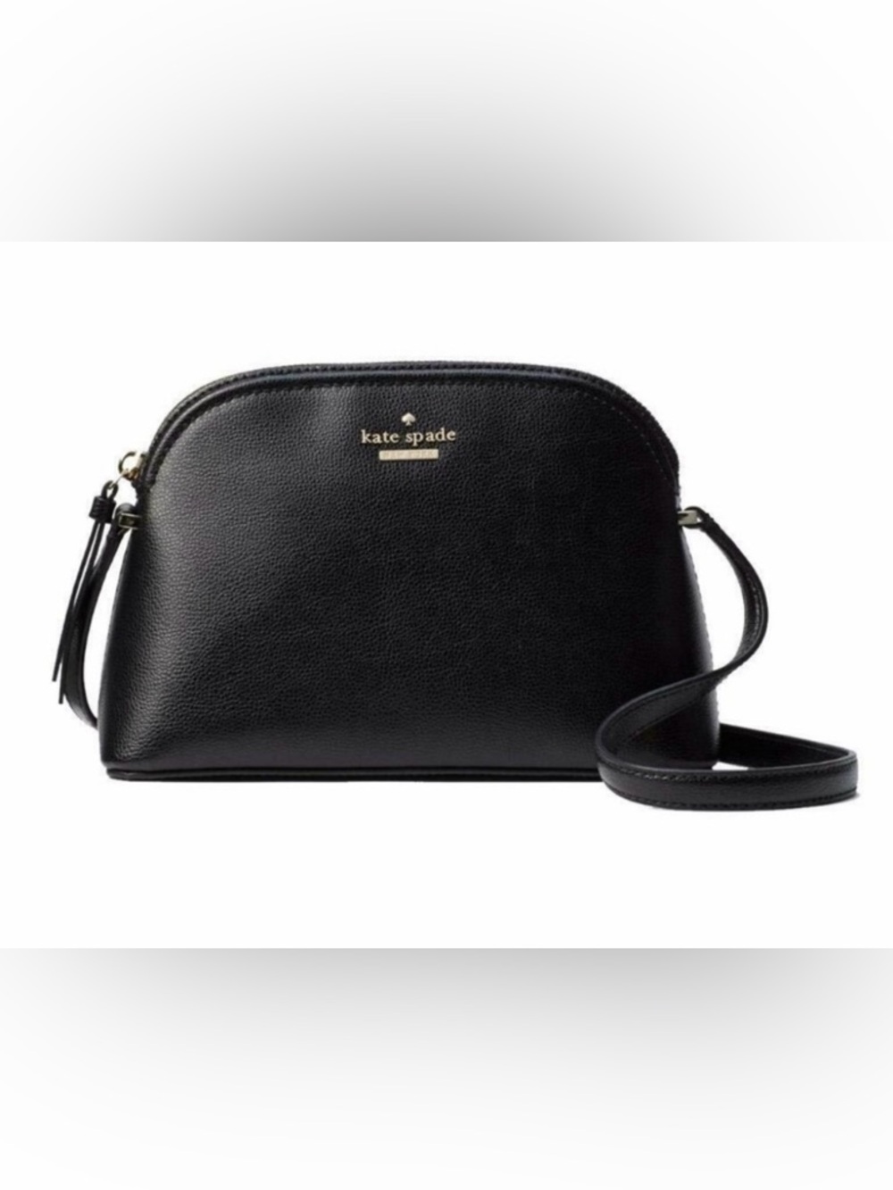 Kate Spade Black Dome Crossbody Purse - Excellent Condition - Sleek Minimalist